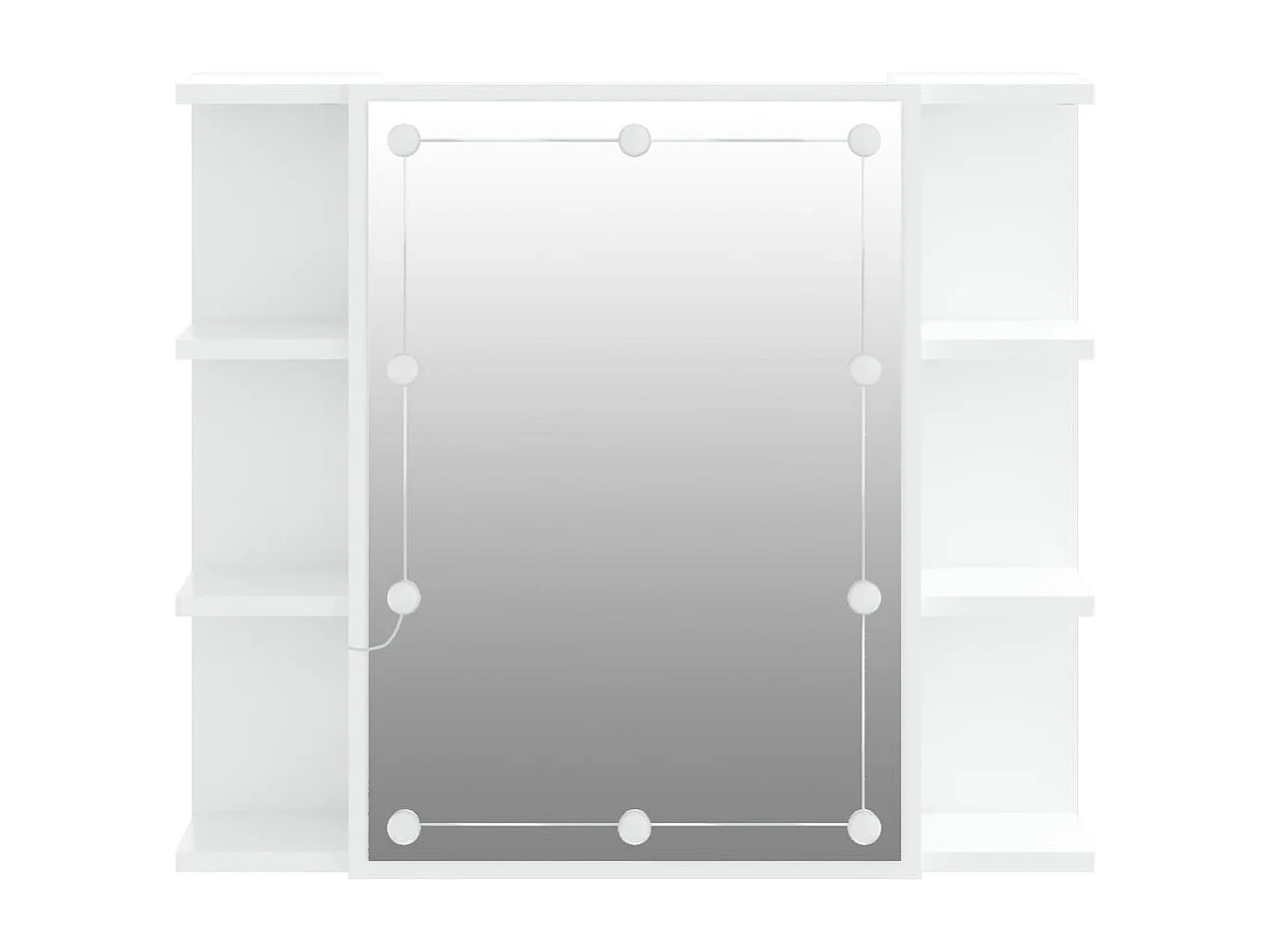 Armoire à miroir avec LED Blanc 70x16,5x60 cm