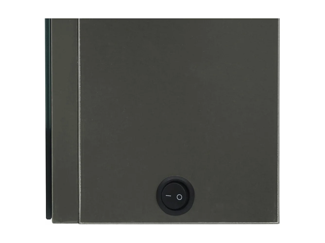 Armoire de salle de bain à miroir LED anthracite 50x14x60 cm