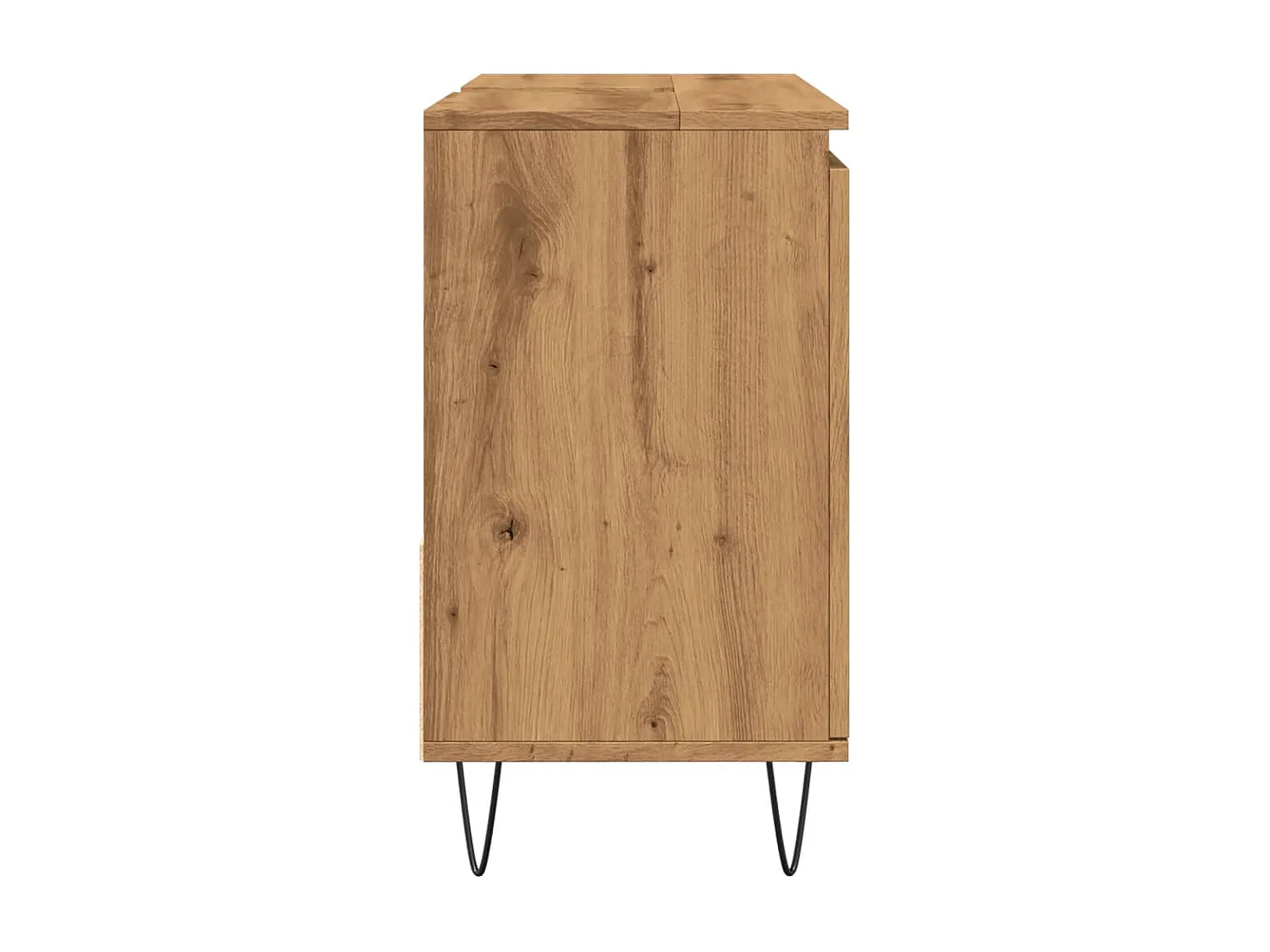 Mobile lavabo da bagno artigianale in rovere 65x33x60 cm