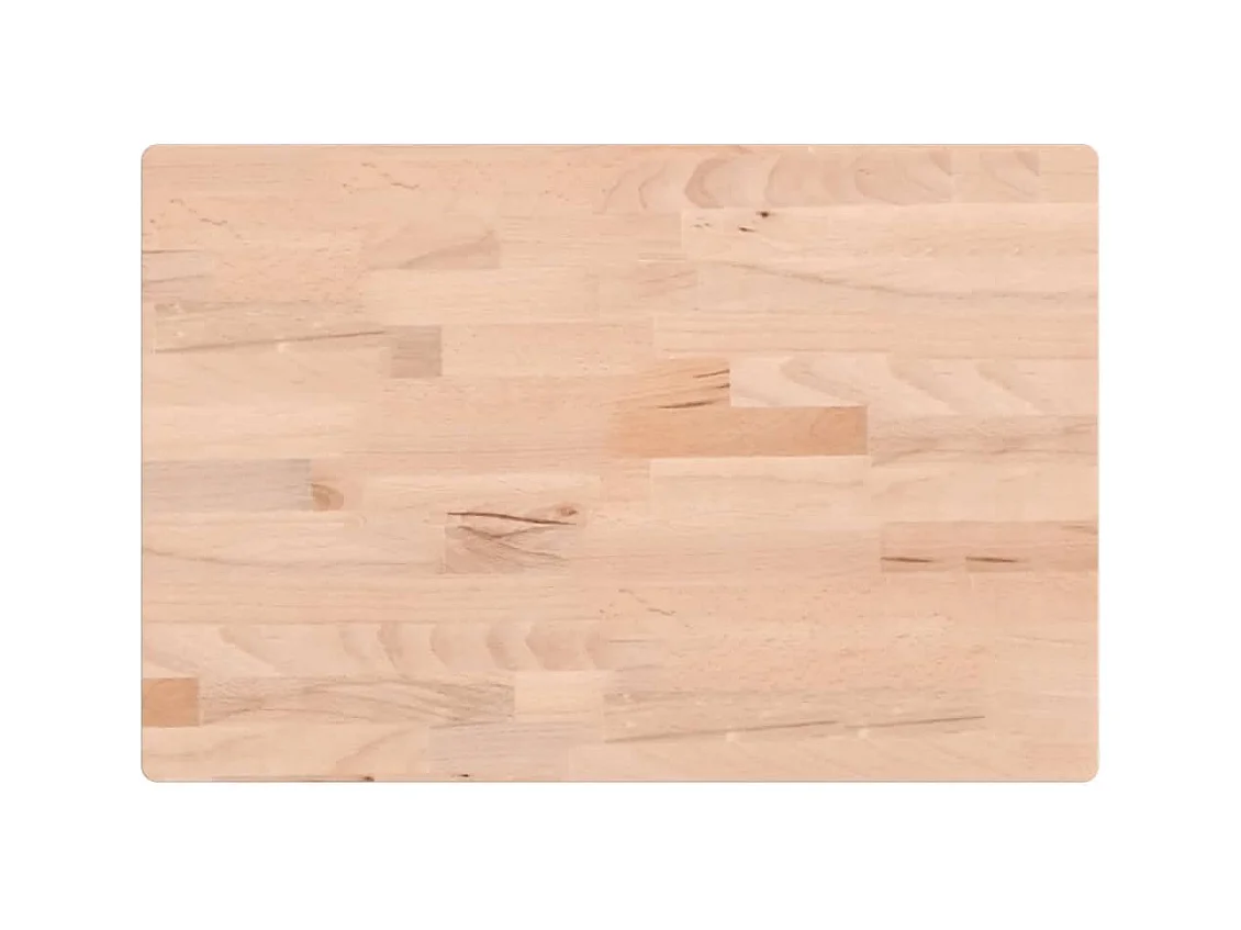 Étagère de vasque murale acier et bois massif de hêtre