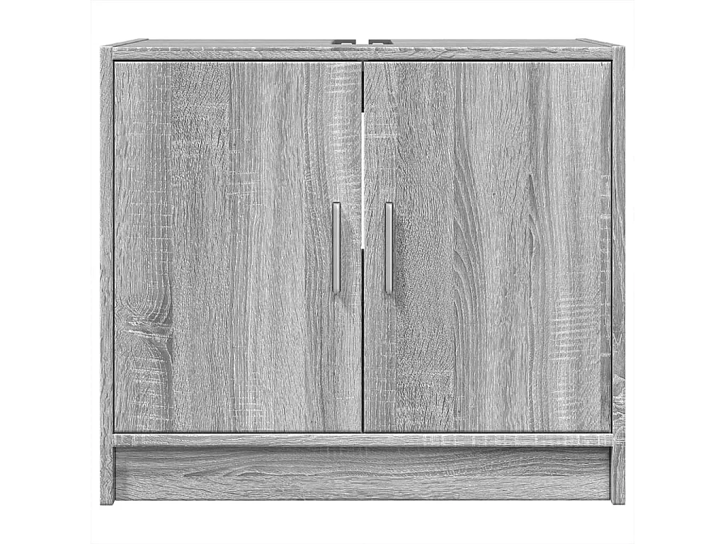 Mobile lavabo Sonoma grigio 63x29x55 cm in derivati del legno