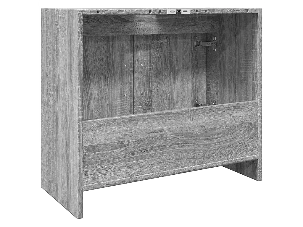Mobile lavabo Sonoma grigio 63x29x55 cm in derivati del legno