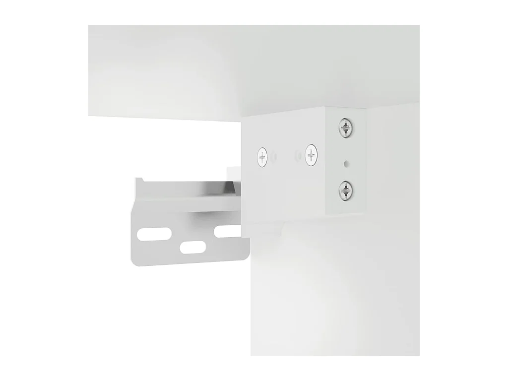Ensemble de meubles salle de bain 3 pcs blanc bois d'ingénierie