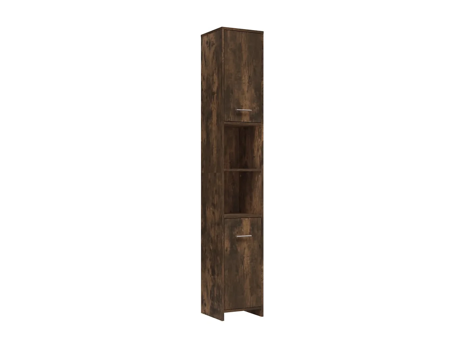 Ensemble de meubles de salle de bain 4 pcs Chêne fumé Bois