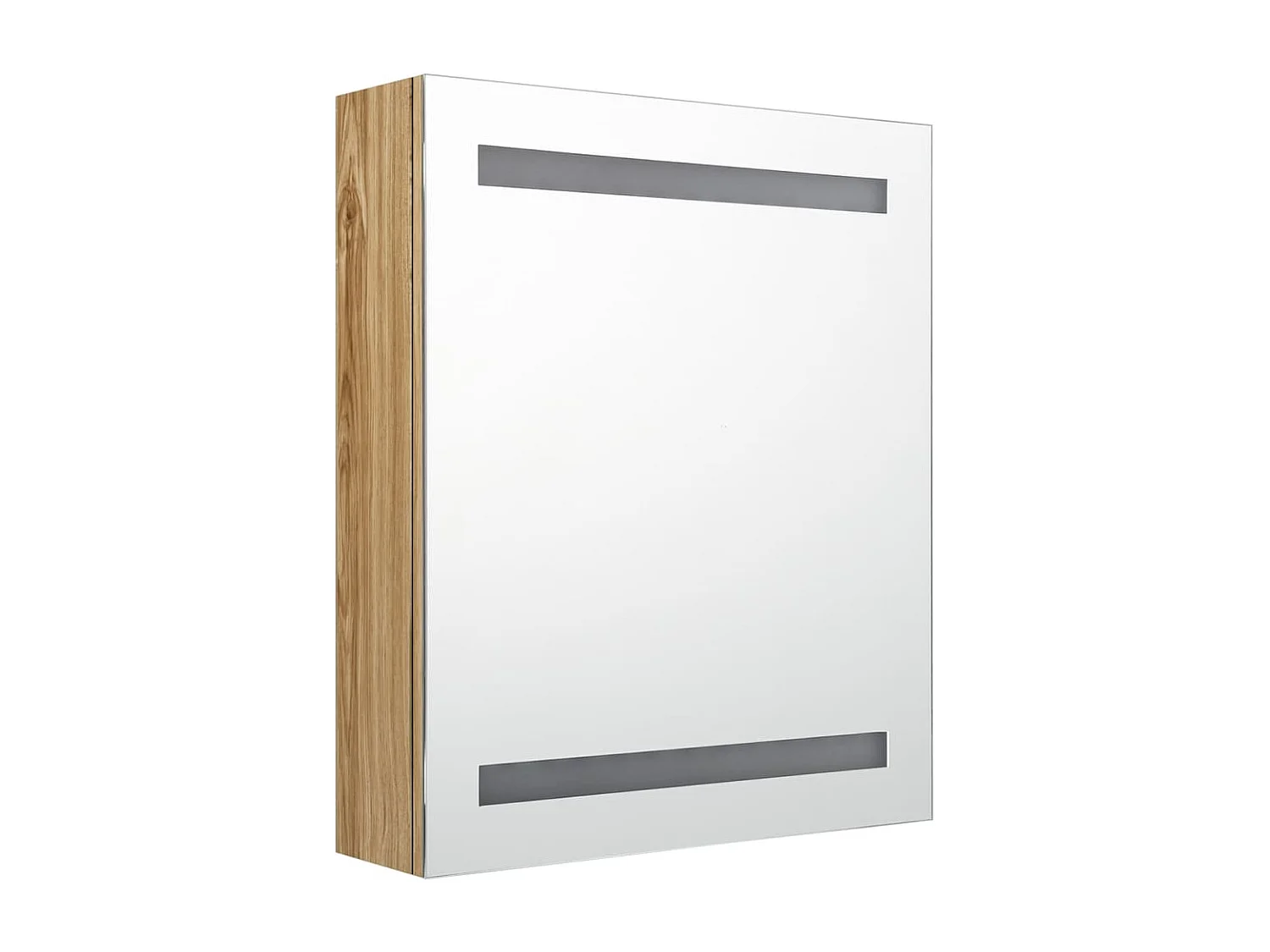 Armario de baño con espejo roble 50x14x60 cm