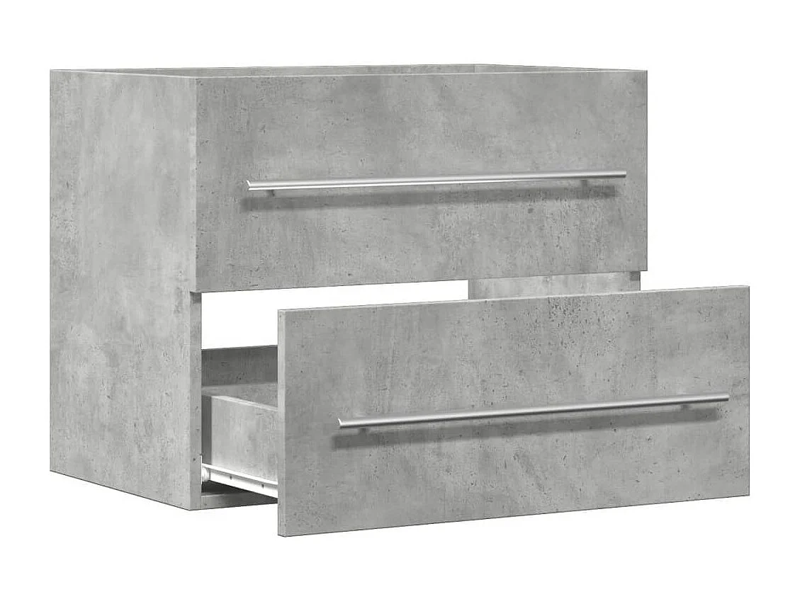 Armário de pia Concreto cinza 60x38,5x48 cm Aglomerado