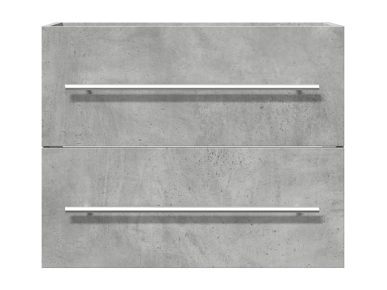 Armoire d'évier Gris béton 60x38,5x48 cm Aggloméré