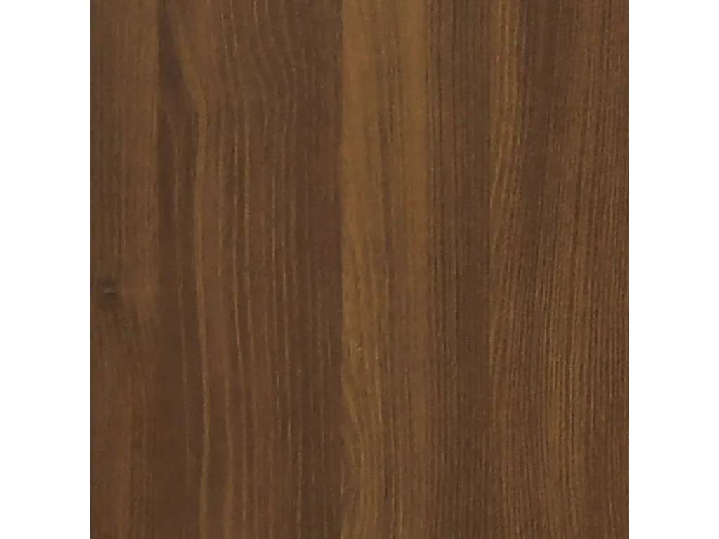 Meuble lavabo avec bassin intégré Chêne brun Bois d'ingénierie