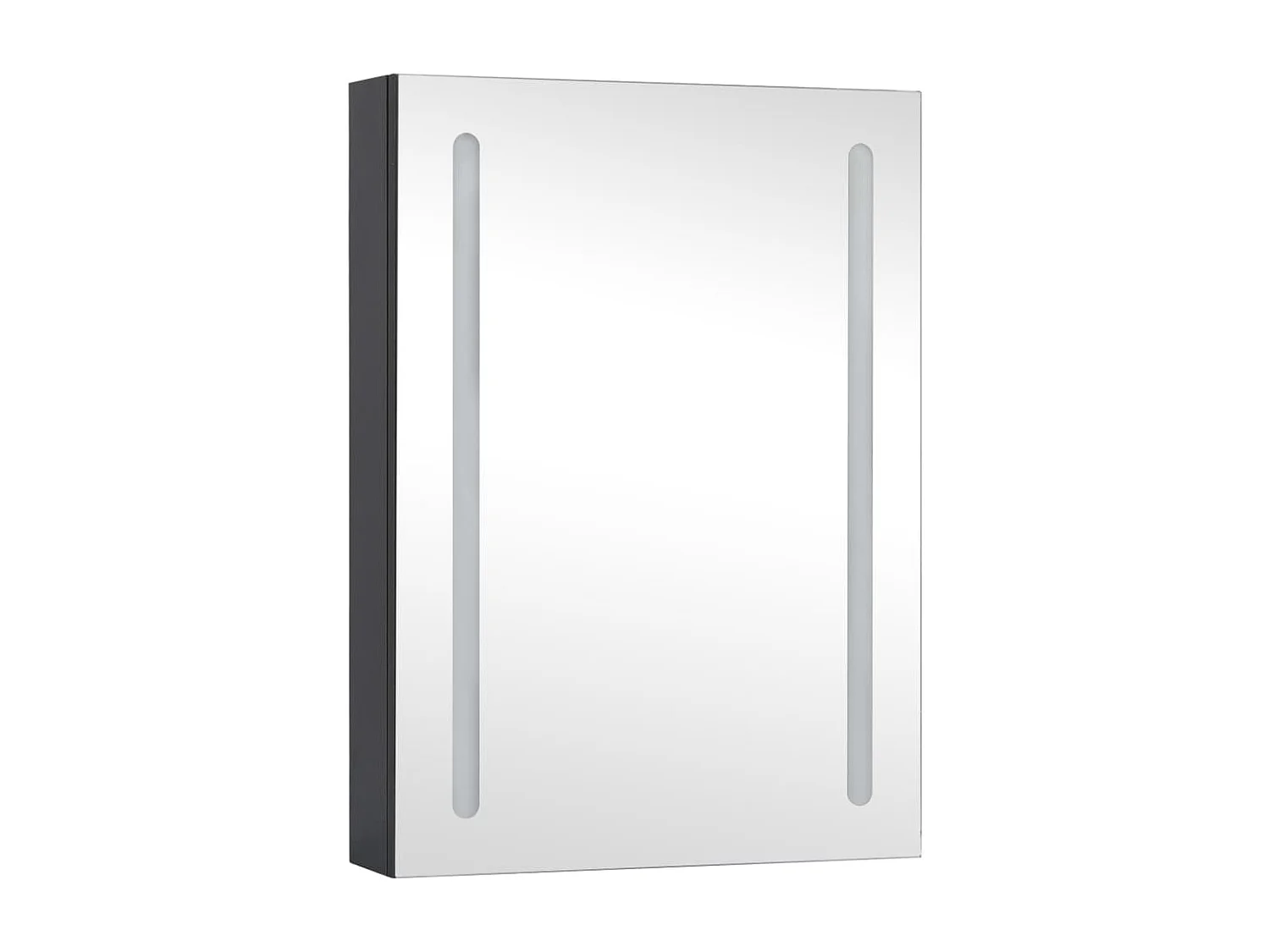 Armoire de salle de bain à miroir LED 50x13x70 cm