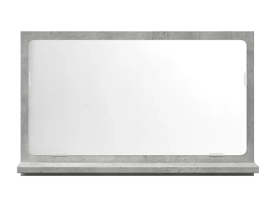 Armoire à miroir de salle de bain gris béton bois d'ingénierie