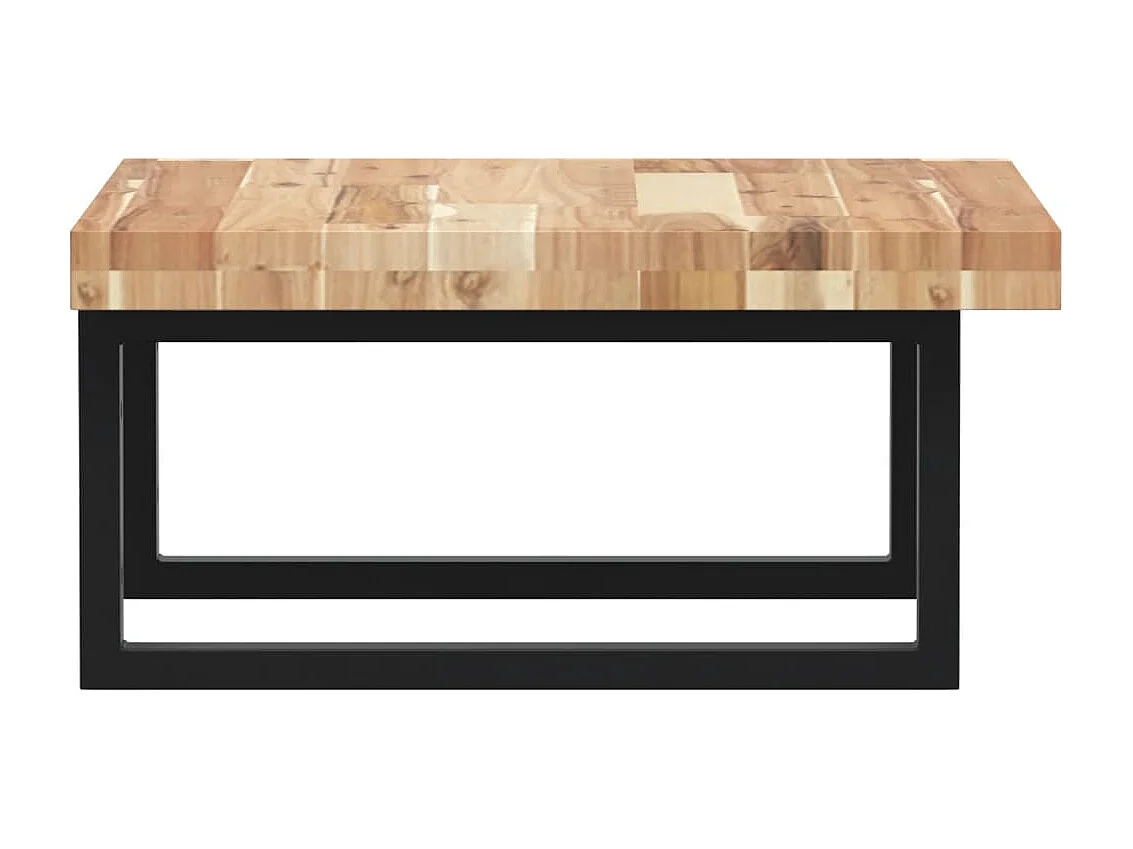 Prateleira de parede p/ lavatório aço/madeira de acácia maciça