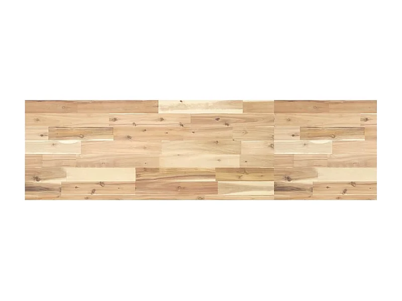 Piano da Bagno Non Trattato 120x40x4cm Legno Massello di Acacia