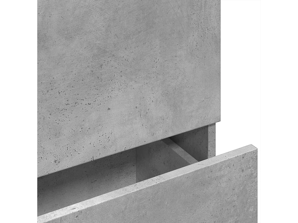 Betonnen grijze spoelbakkast 78x37x59 cm Bewerkt hout