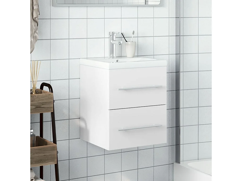 Mobile da Bagno con Lavabo Bianco