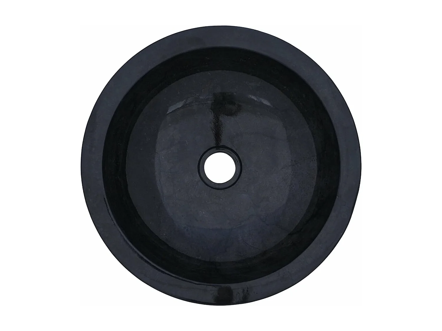 Mobile Vanità Bagno e Lavandini Marmo Nero Legno Massello Teak