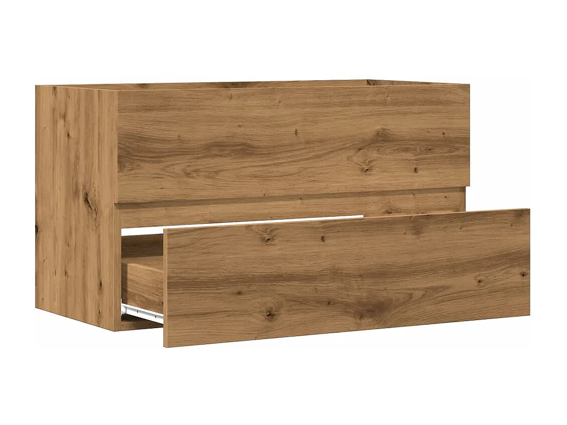 Armoire de salle de bain suspendue chêne artisanal 80x38,5x45cm