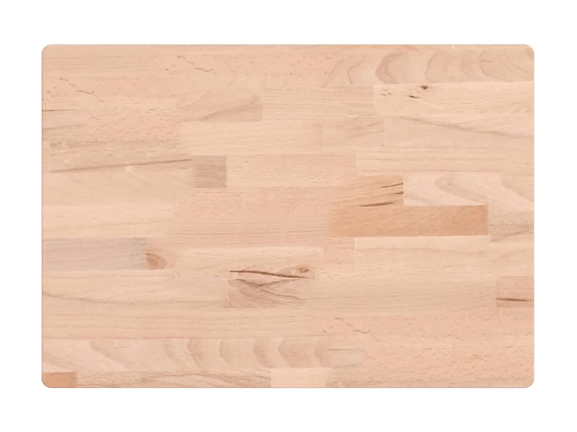 Ripiano a Parete per Lavabo in Acciaio e Massello di Faggio