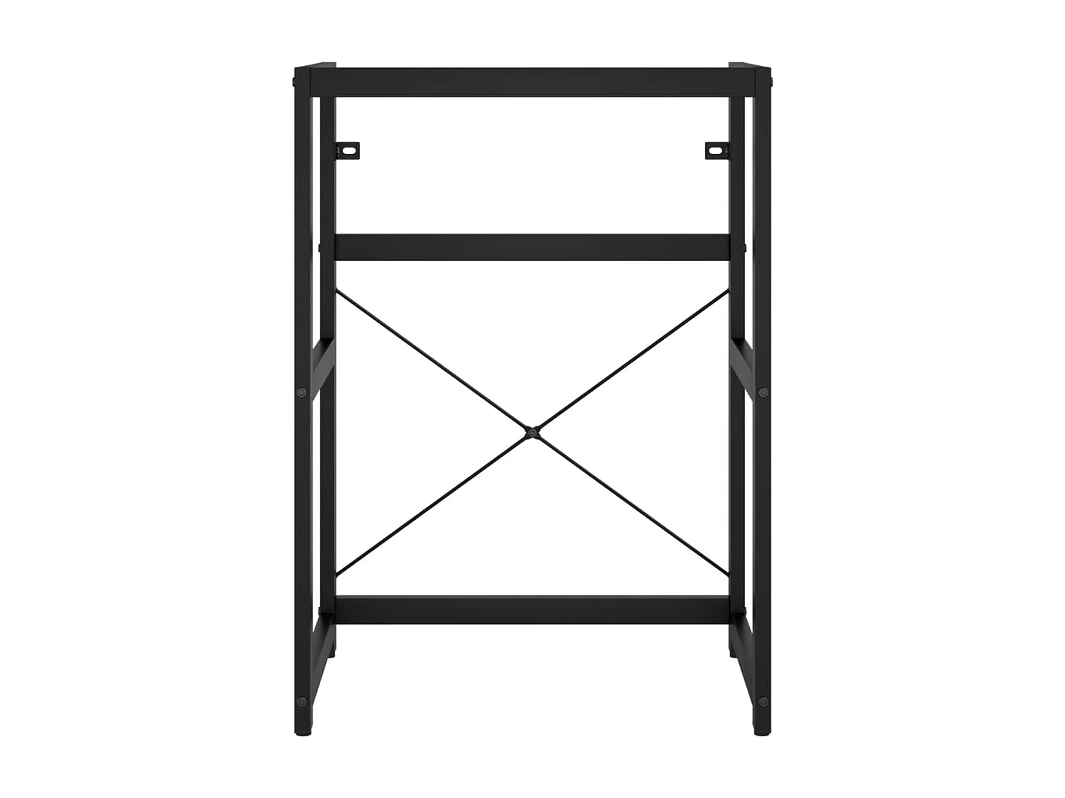 Estrutura p/ lavatório casa de banho ferro 59x38x83 cm preto