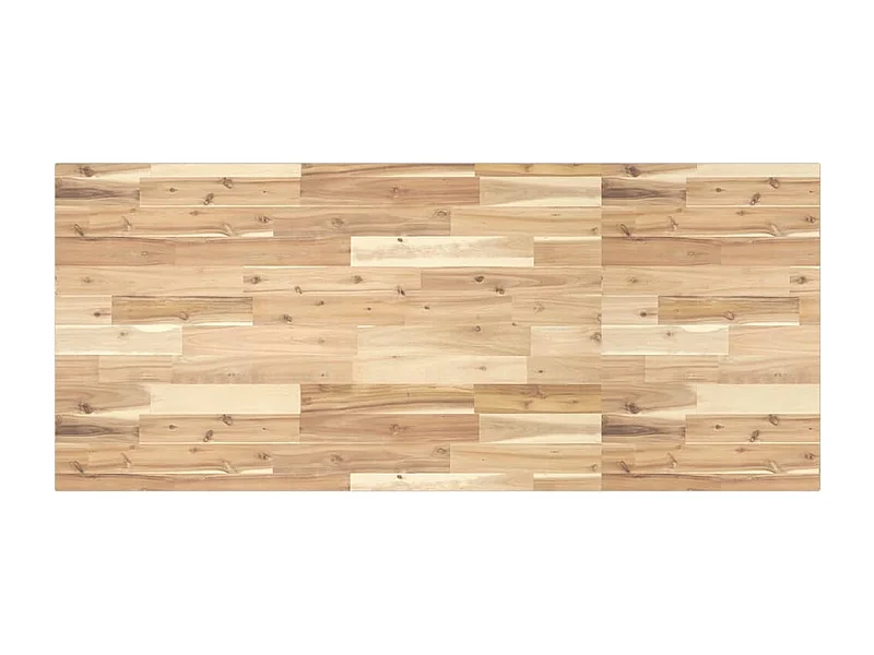 Piano da Bagno Non Trattato 120x60x2cm Legno Massello di Acacia