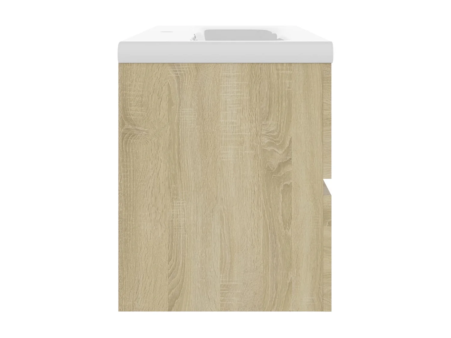 Mobile con Lavabo Integrato Rovere Sonoma in Legno Multistrato