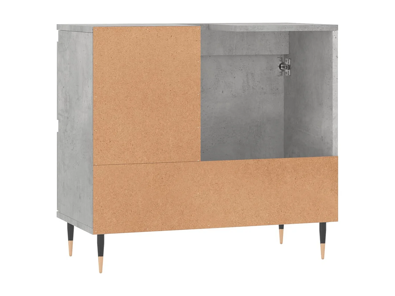 Armoire de salle de bain gris béton 65x33x60 cm