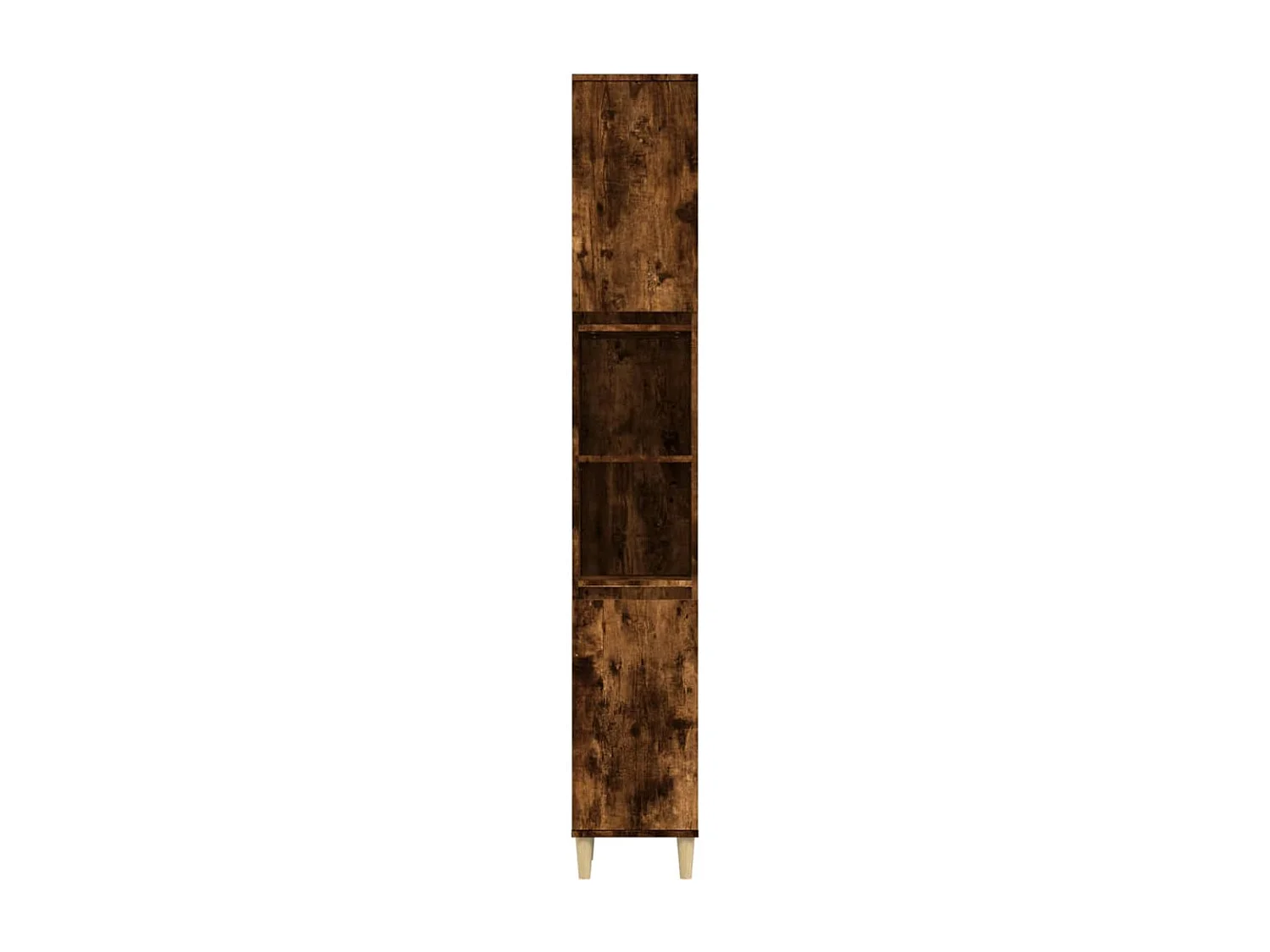 Armoire de bain chêne fumé 30x30x190 cm bois d'ingénierie