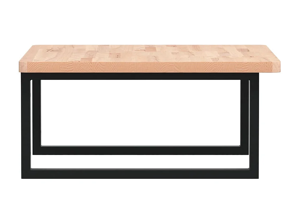 Étagère de vasque murale acier et bois massif de hêtre