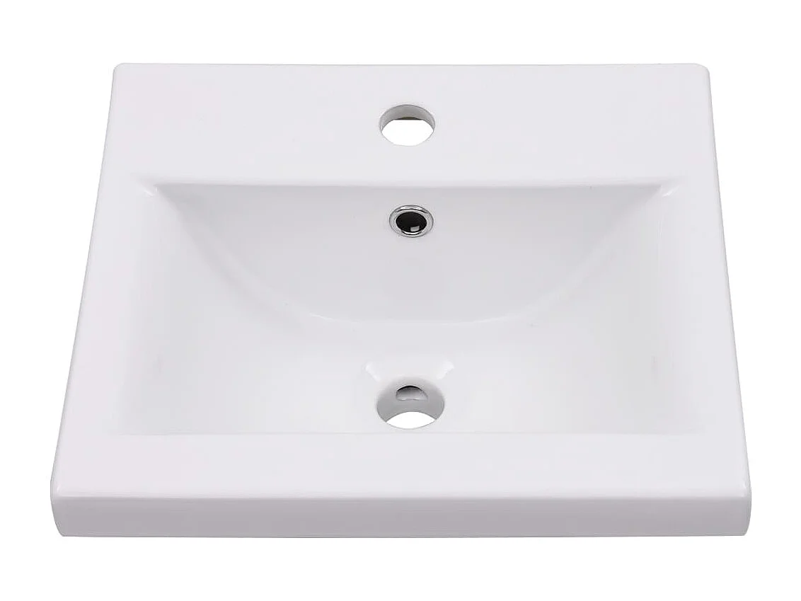 Mobile Bagno con Lavabo Integrato Bianco in Legno Multistrato