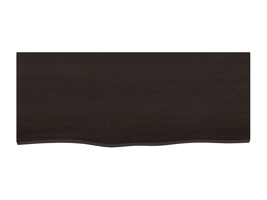 Étagère de vasque murale acier et bois de chêne massif