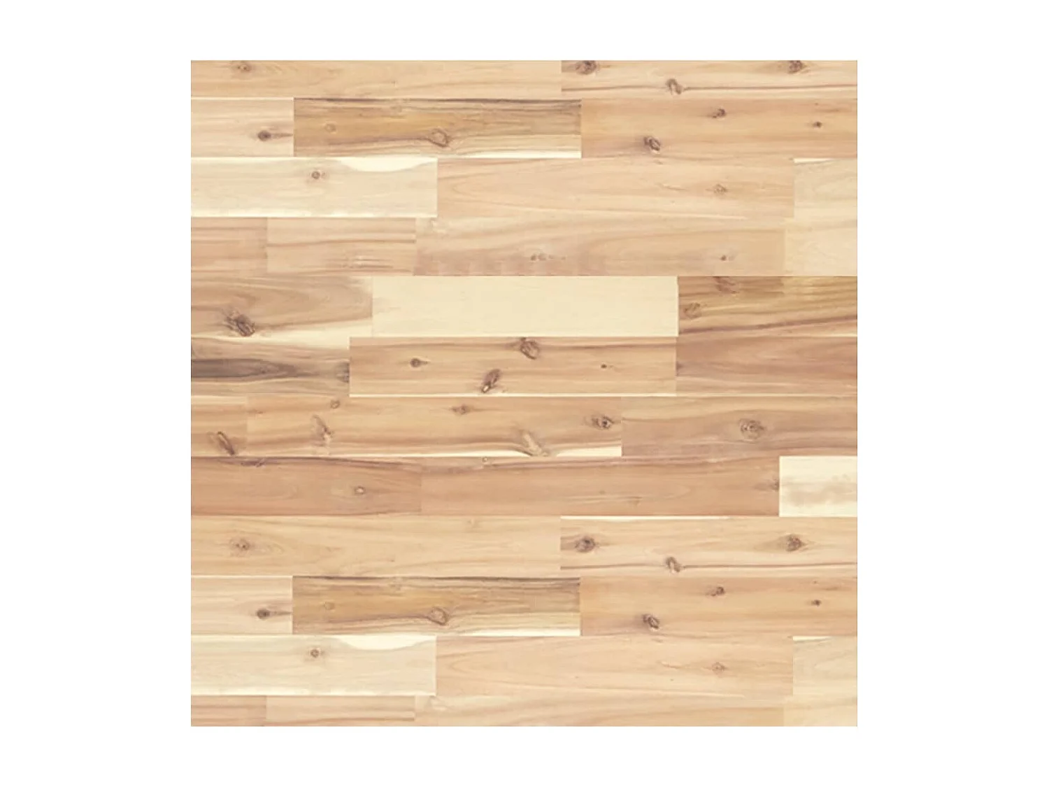 Ripiano a Parete per Lavabo in Acciaio e Massello di Acacia