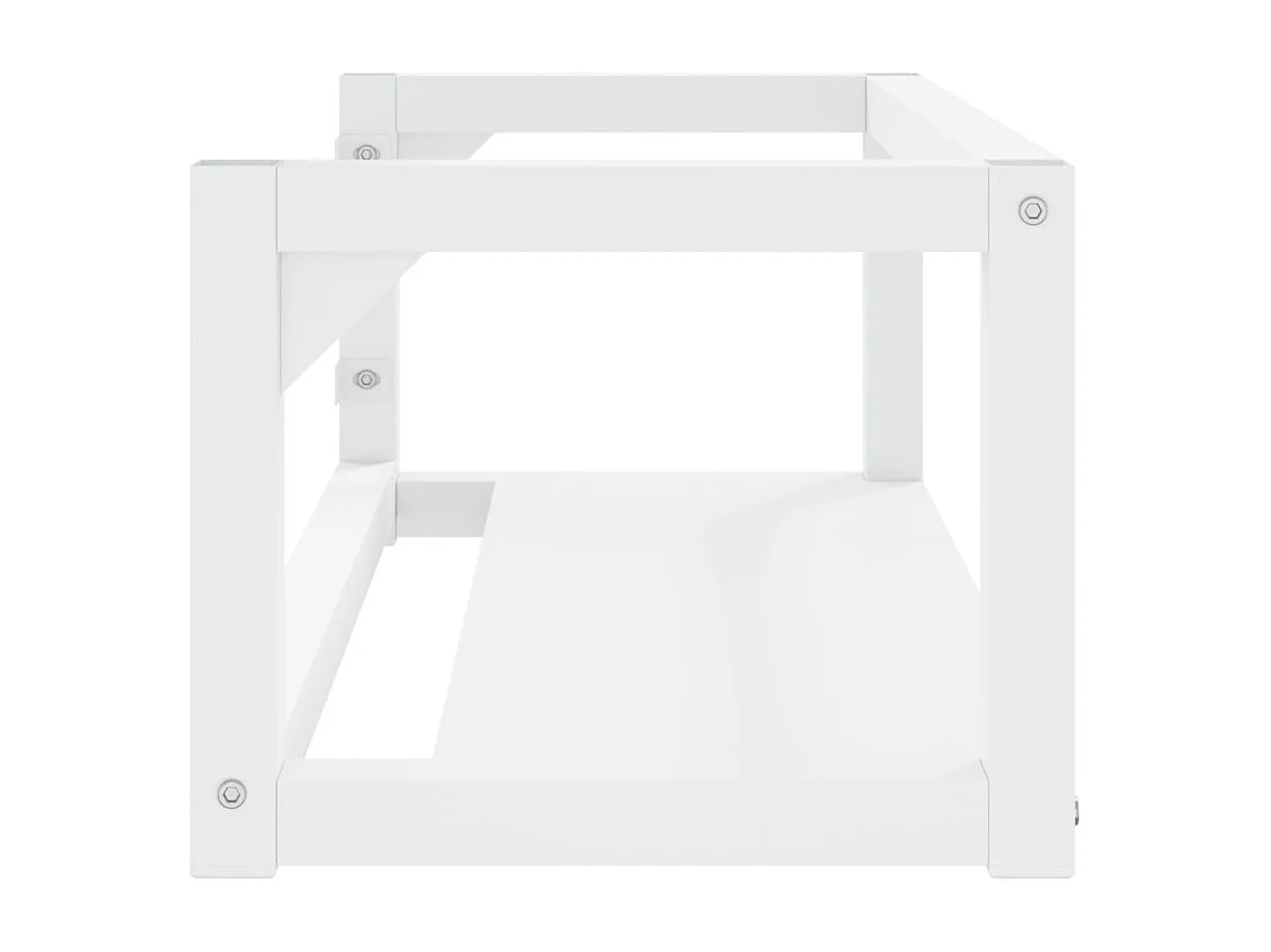 Estrutura de parede p/ lavatório ferro 79x38x31cm branco