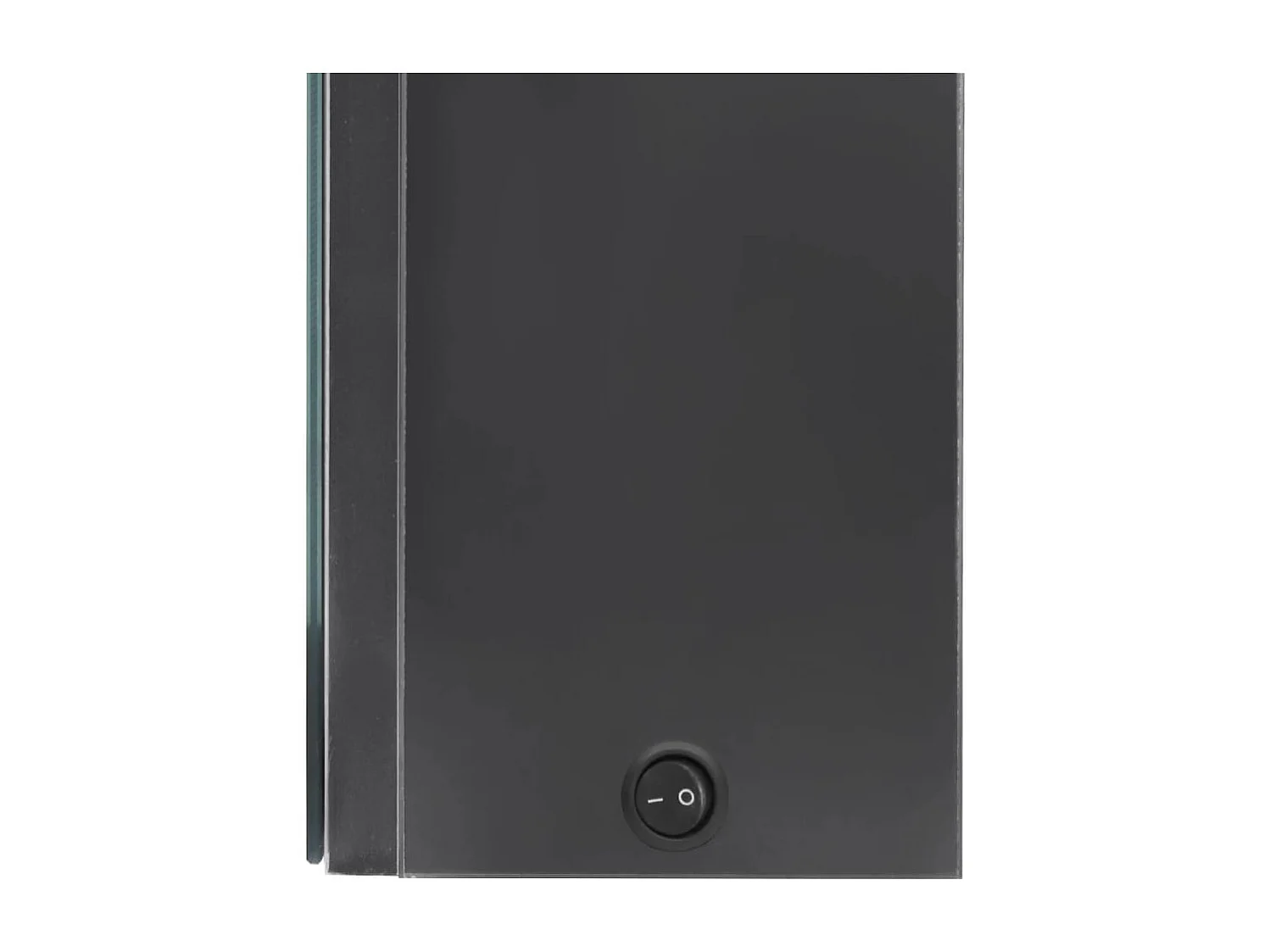 Armoire de salle de bain à miroir LED gris 50x13x70 cm