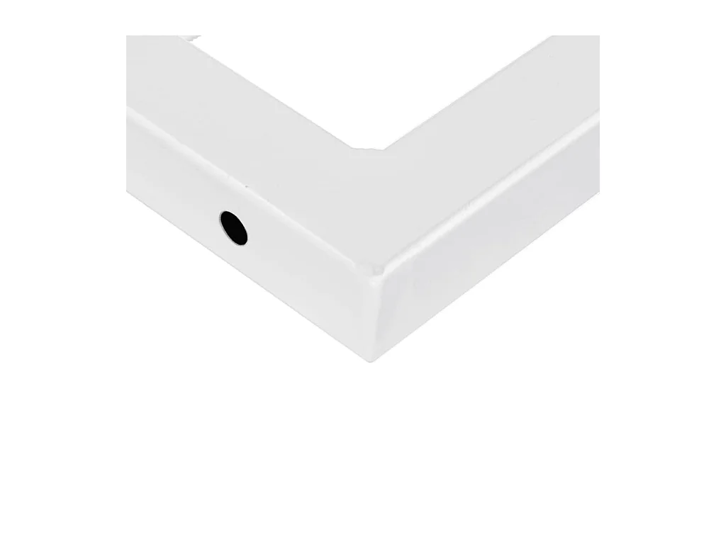 Waschtischplatte mit Halterung Stahl und Massivholz Eiche