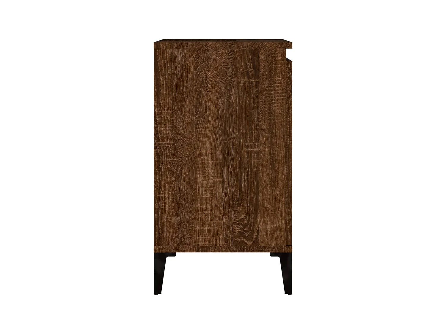 Wastafelkast 58x33x60 cm bewerkt hout bruin eikenkleur