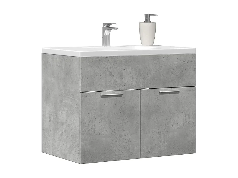 Armário de pia Concreto cinza 60x38,5x46 cm Aglomerado