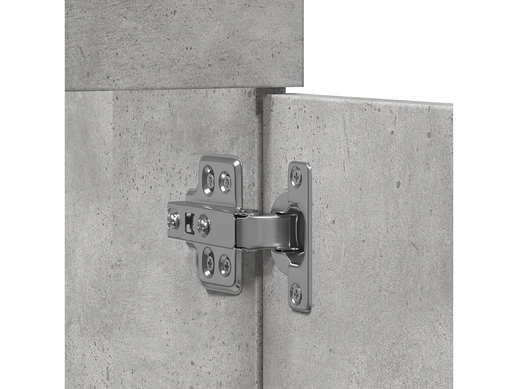 Armoire d'évier Gris béton 60x38,5x46 cm Aggloméré