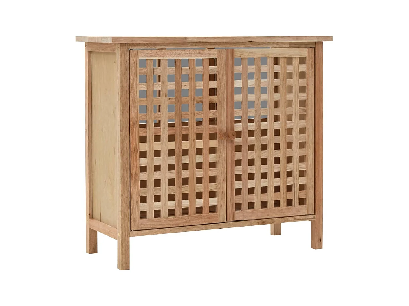 Wastafelkast 66x29x61 cm massief walnotenhout