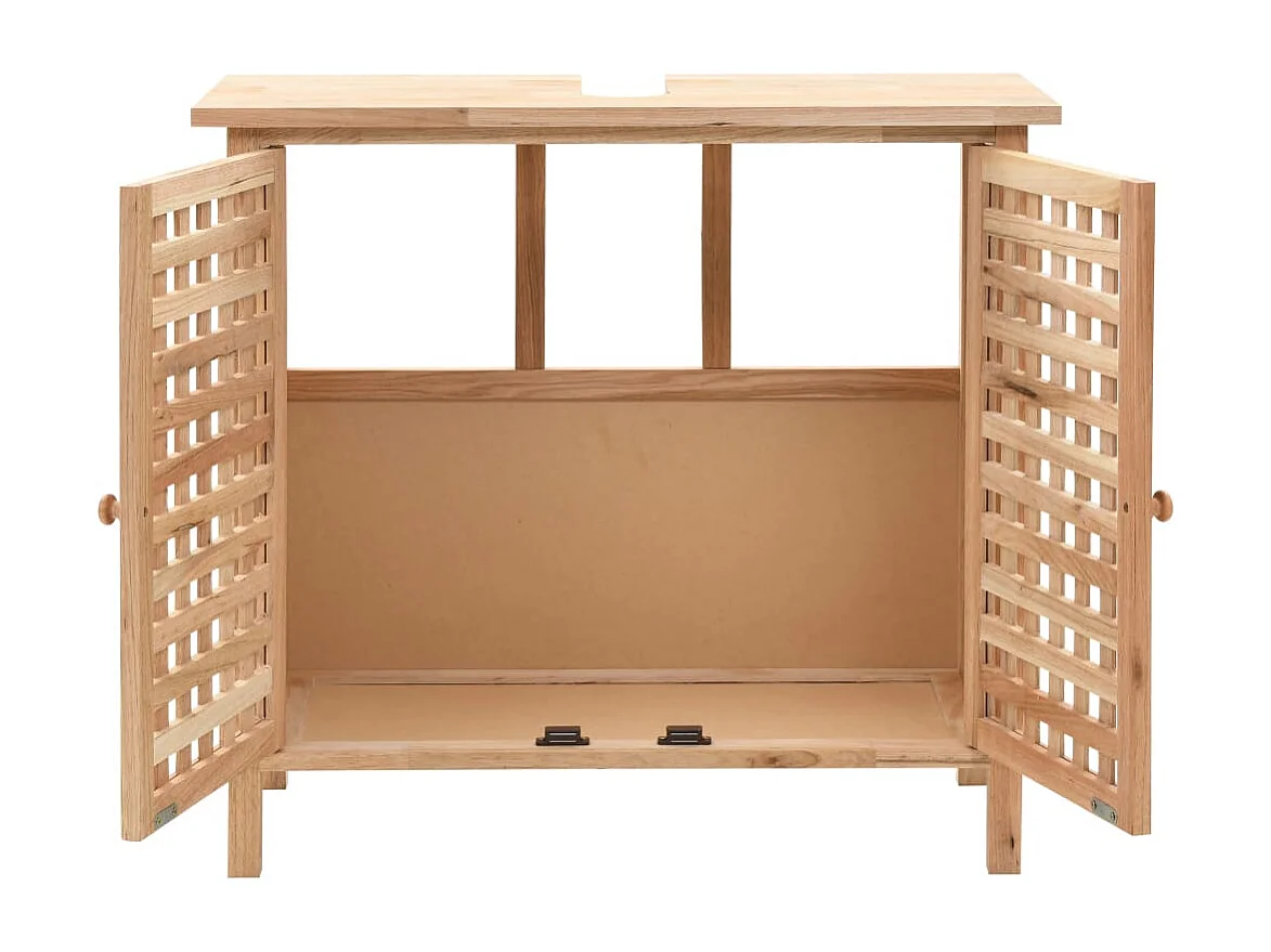 Armoire pour lavabo Bois de noyer massif 66x29x61 cm