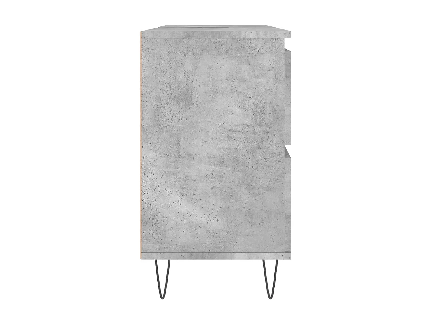 Armoire salle de bain gris béton 80x33x60cm bois d'ingénierie