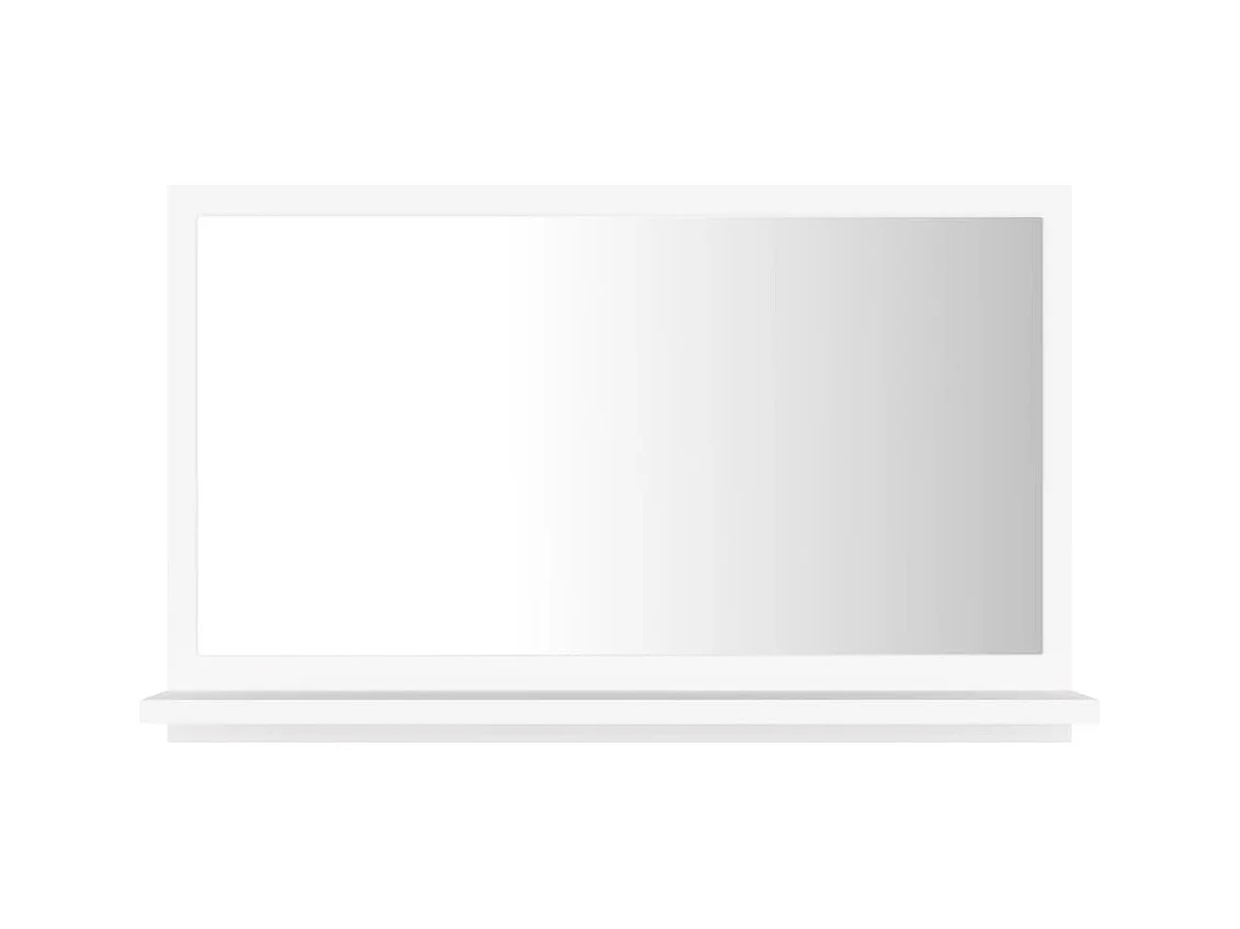 Miroir de salle de bain Blanc 60x10,5x37 cm Bois d’ingénierie