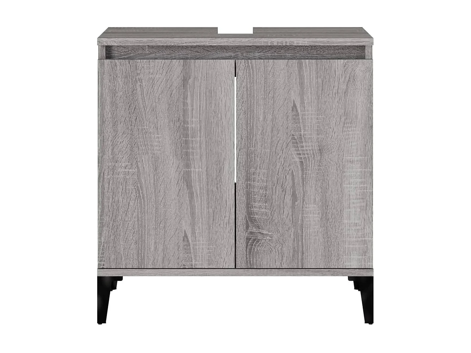 Mobile Lavabo Grigio Sonoma 58x33x60 cm in Legno Multistrato