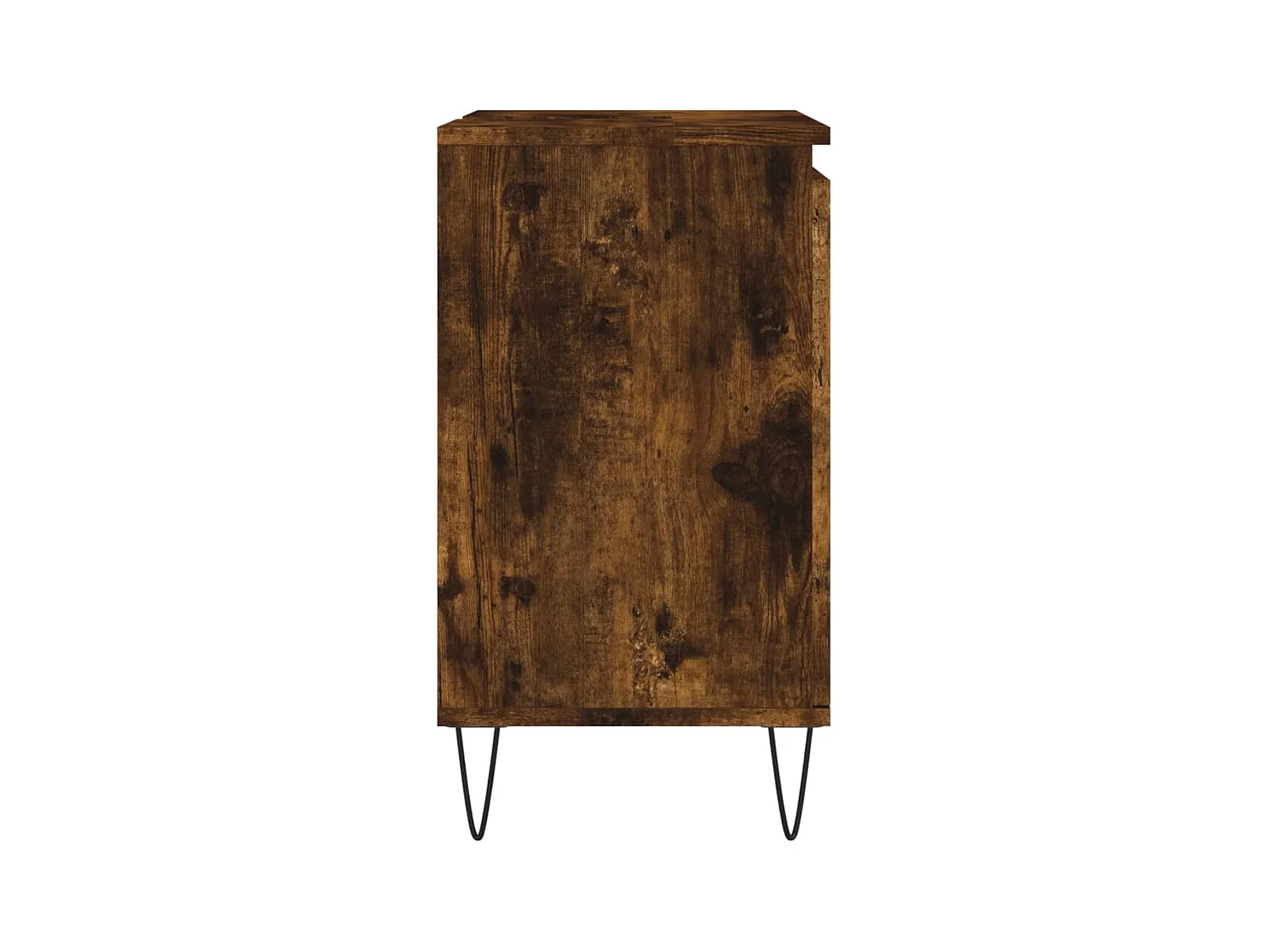 Badkamerkast 58x33x60 cm bewerkt hout gerookt eikenkleurig