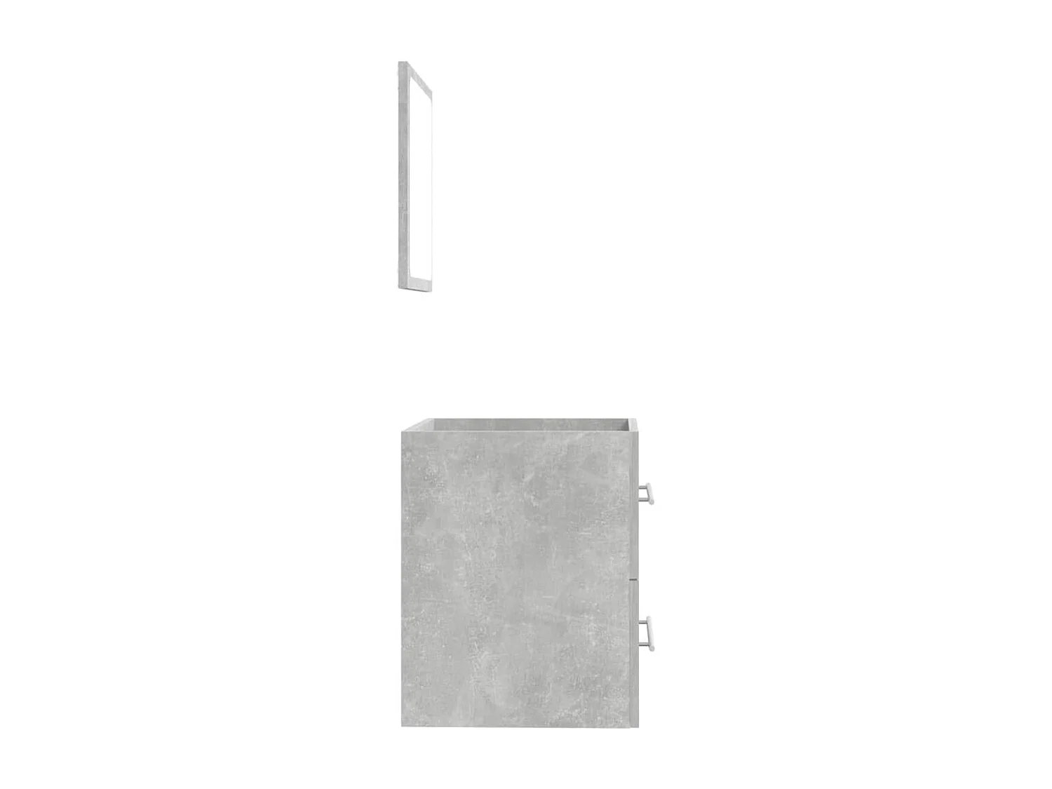 Étagère de vasque murale acier et bois massif d'acacia