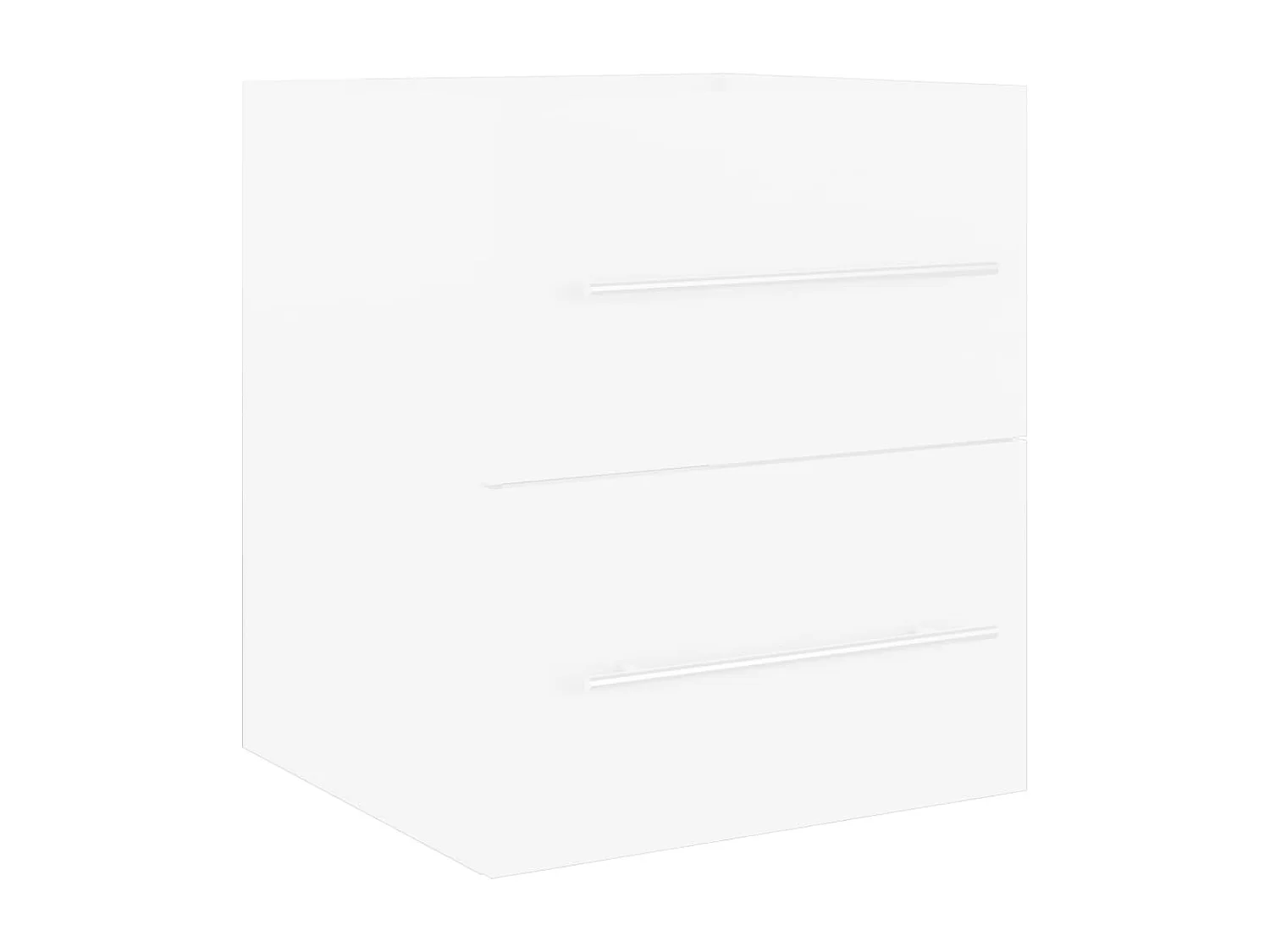 Armoire d'évier avec lavabo intégré Blanc Aggloméré