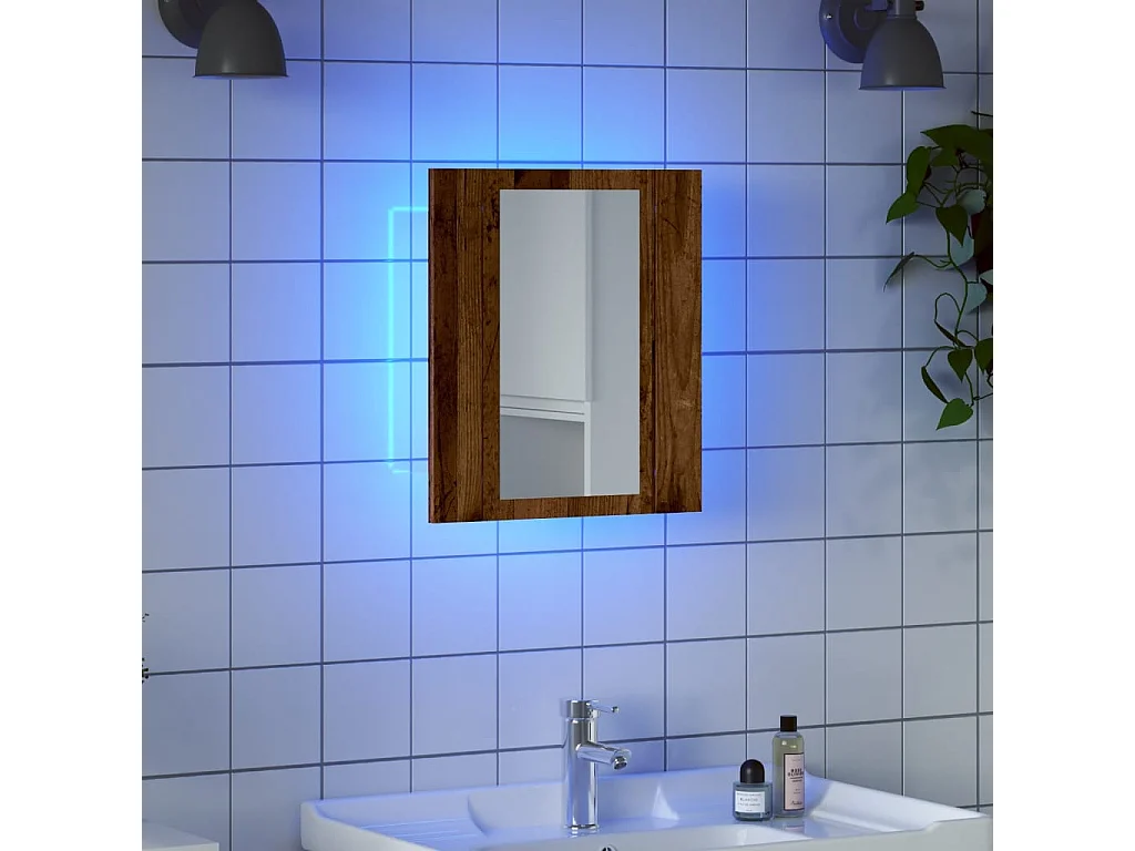 Mobile da Bagno Legno Antico 40x12x45cm in Legno Multistrato