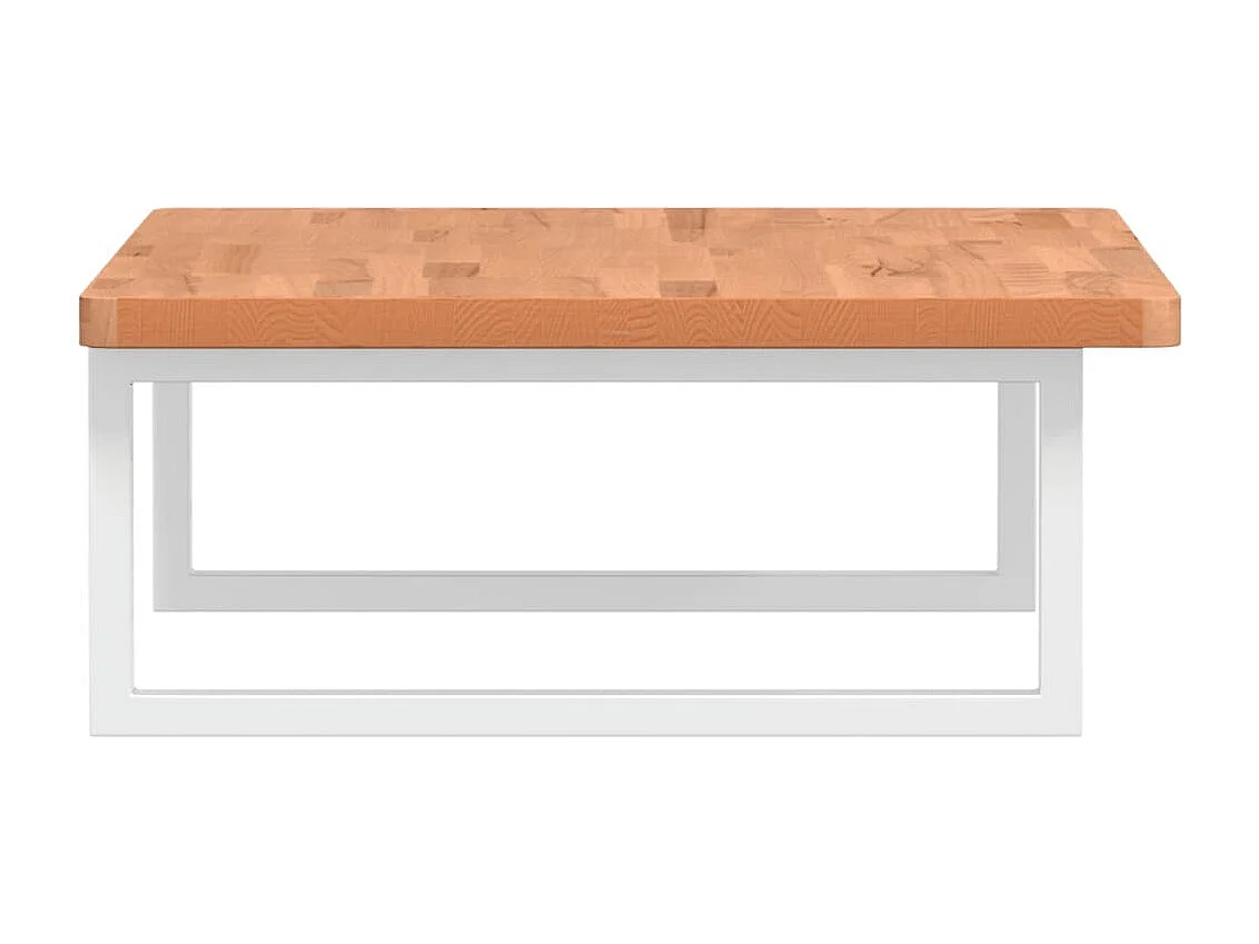 Étagère de vasque murale acier et bois massif de hêtre