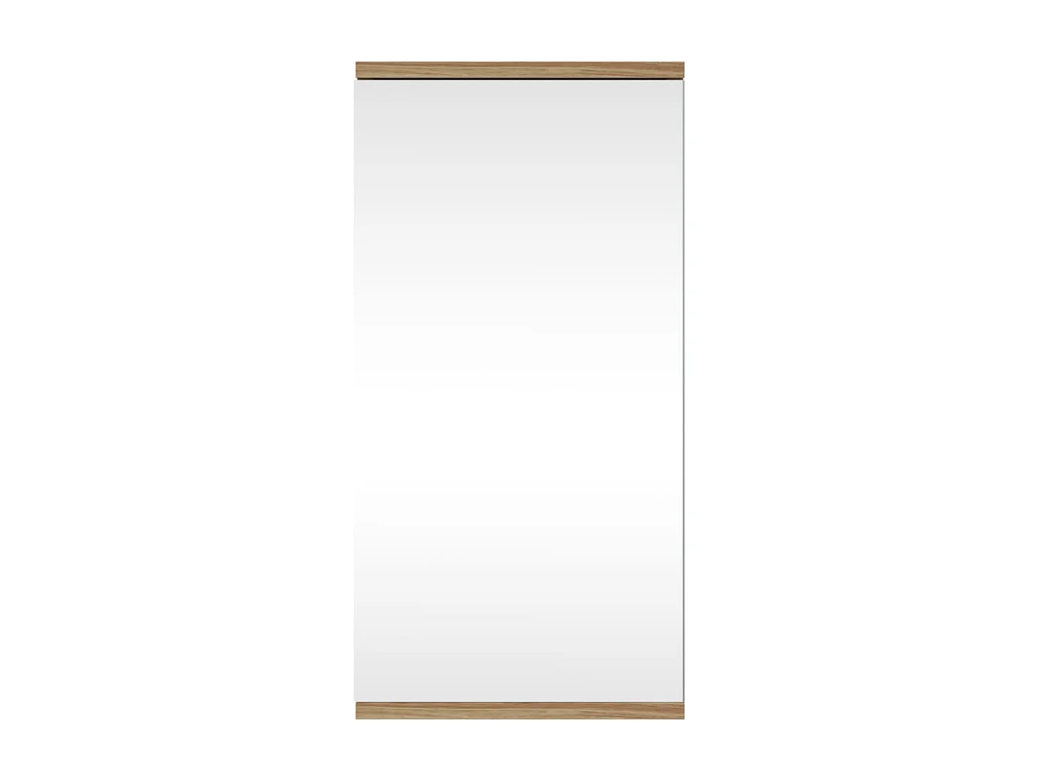 Armadietto Angolare con Specchio da Bagno Rovere 30x24x60 cm