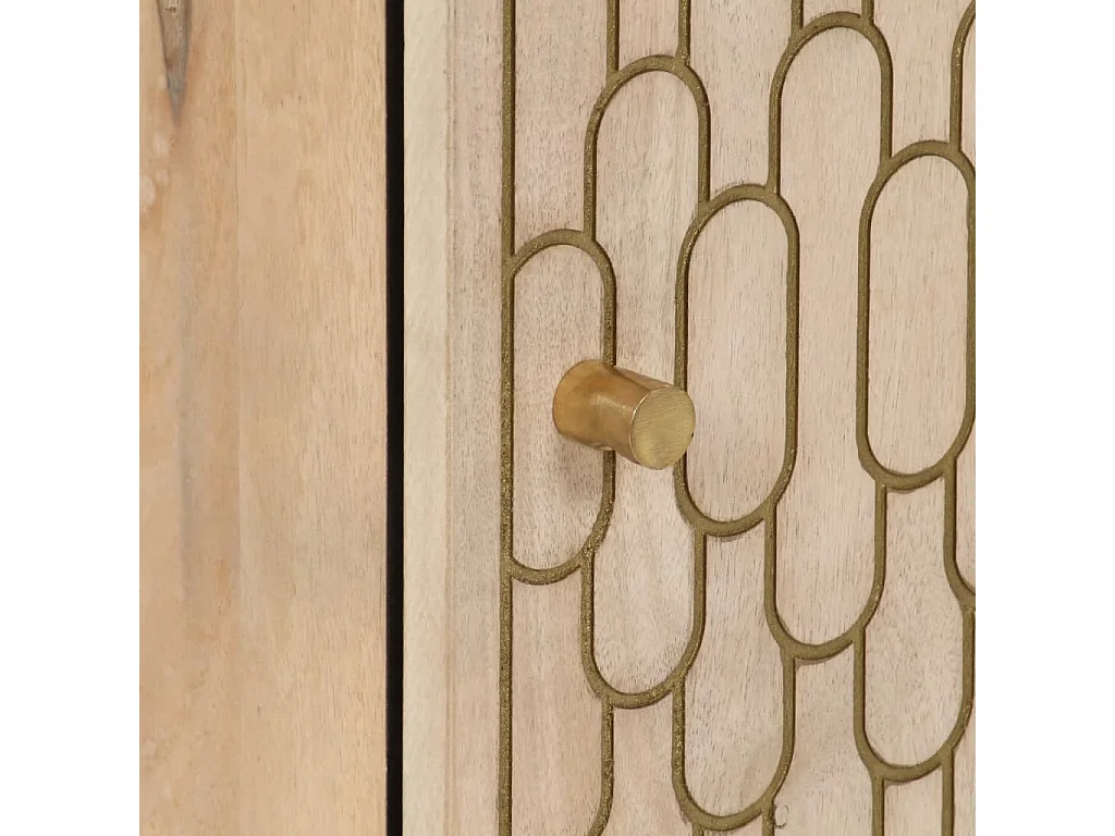 Armoire de salle de bain 38x33x160 cm bois massif de manguier