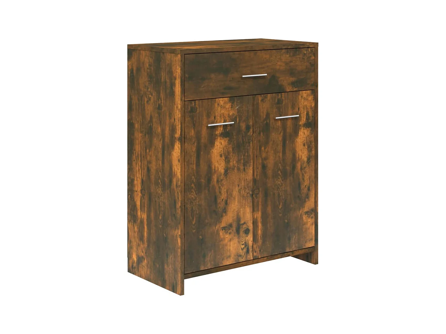 Armoire de bain Chêne fumé 60x33x80 cm Bois d'ingénierie