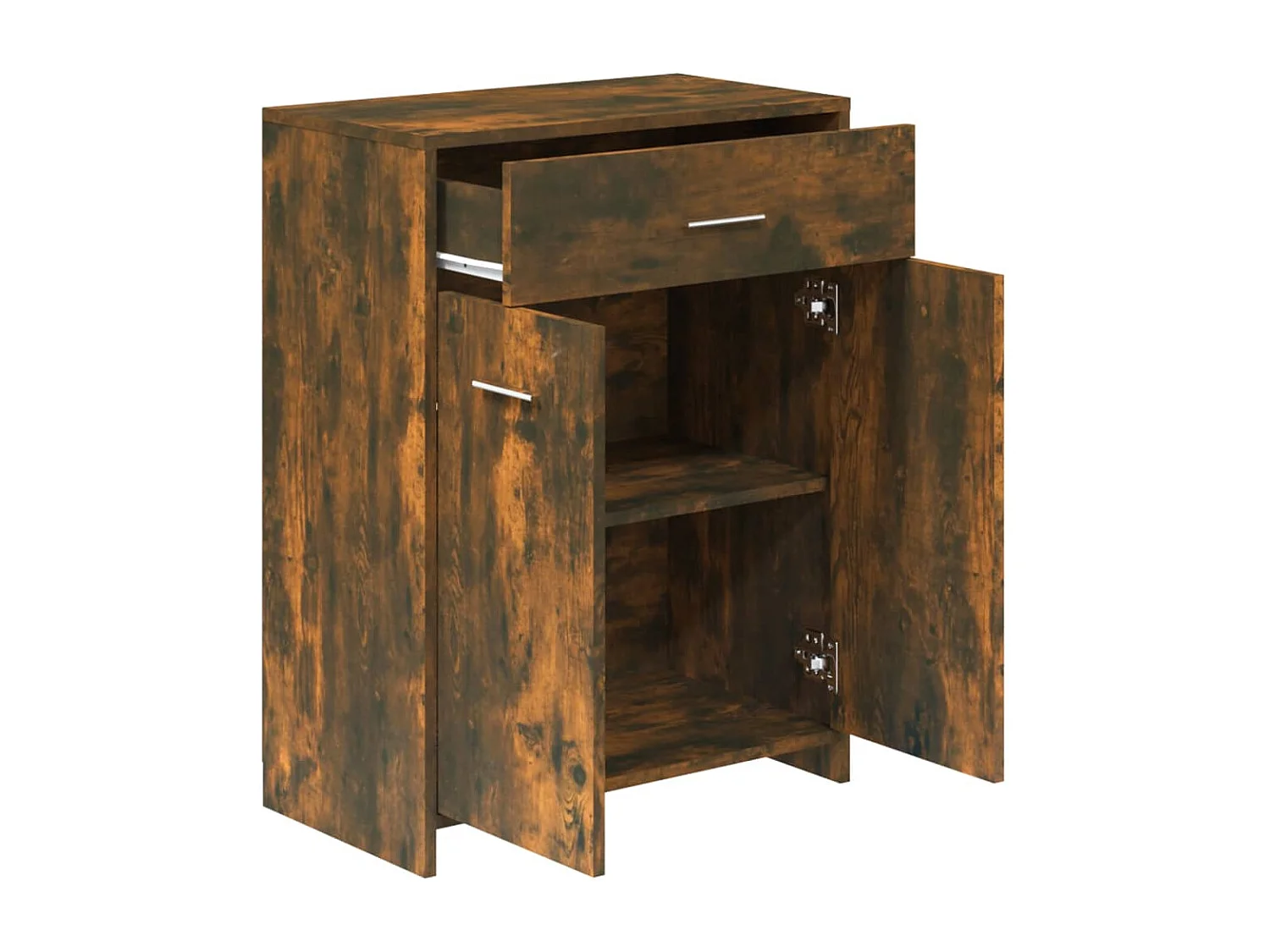 Armoire de bain Chêne fumé 60x33x80 cm Bois d'ingénierie